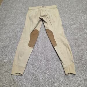 Classic equestrian riding dover saddlery pants sz 26 breeches knee patch suede